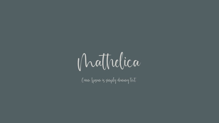 Mathelica Font