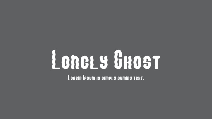 Lonely Ghost Font
