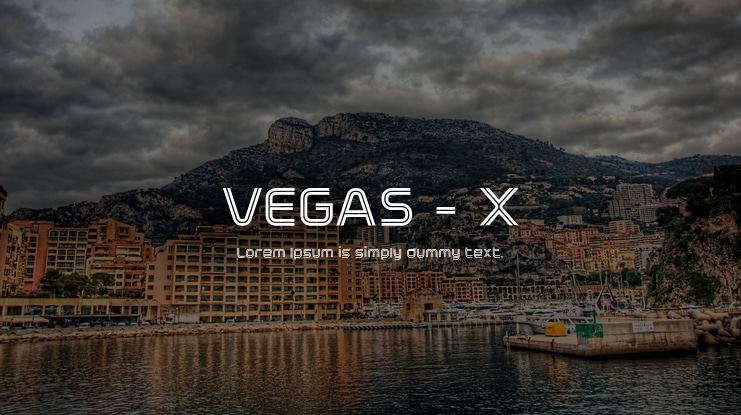 VEGAS - X Font Family