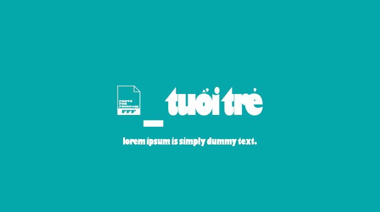 FFF_tuoi-tre Font Family
