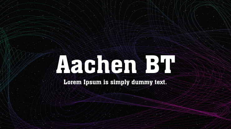 Aachen BT Font Family