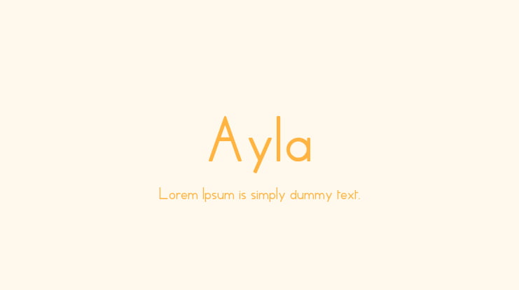 Ayla Font Family
