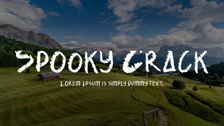 Spooky Crack Font