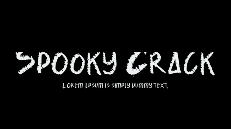Spooky Crack Font