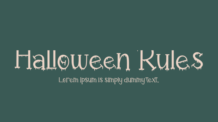 Halloween Rules Font
