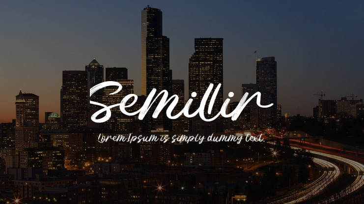 Semillir Font