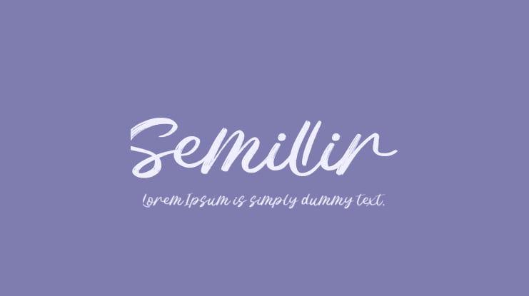 Semillir Font