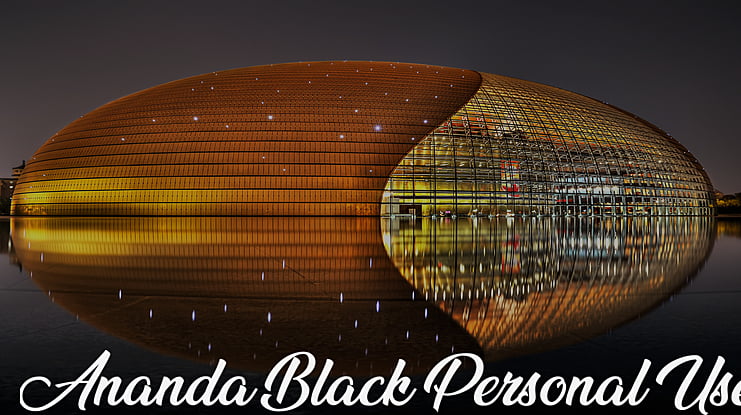Ananda Black Personal Use Font