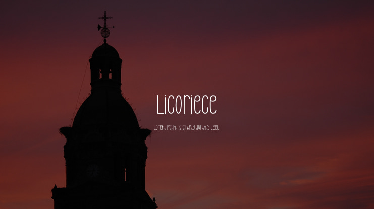 Licoriece Font