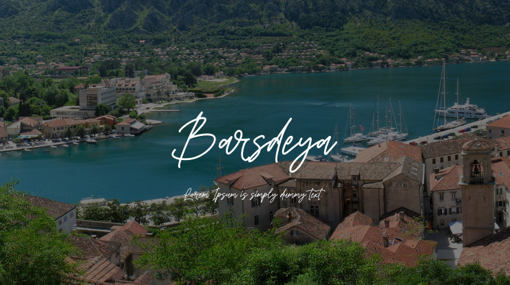 Barsdeya Font