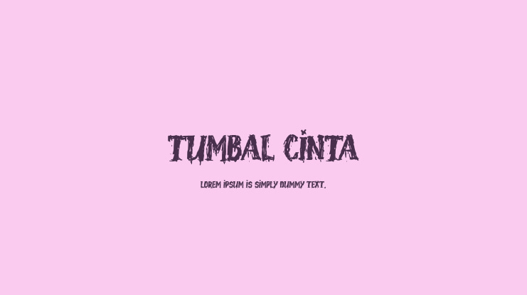 Tumbal Cinta Font