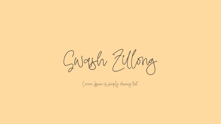 Swash Zillong Font