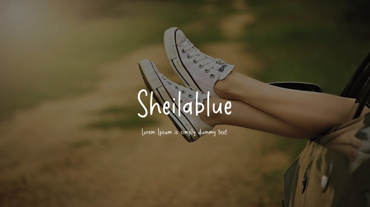 Sheilablue Font