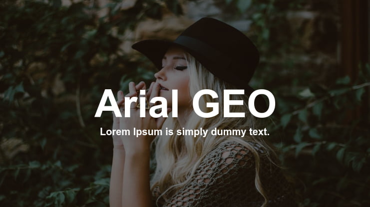 Arial GEO Font Family