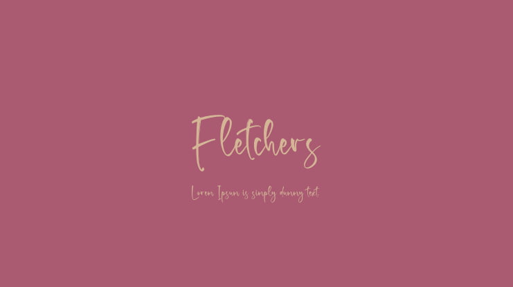 Fletchers Font