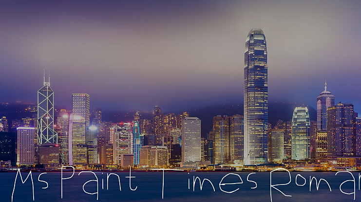 Ms Paint Times Roman Font