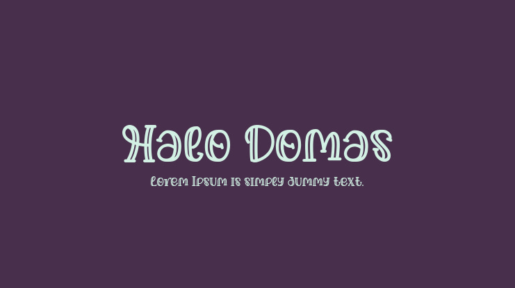 Halo Domas Font Family