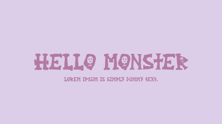 Hello Monster Font