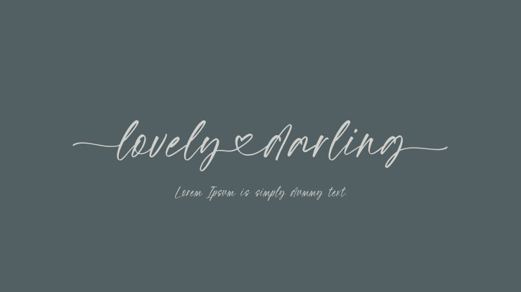 Lovely Darling Font
