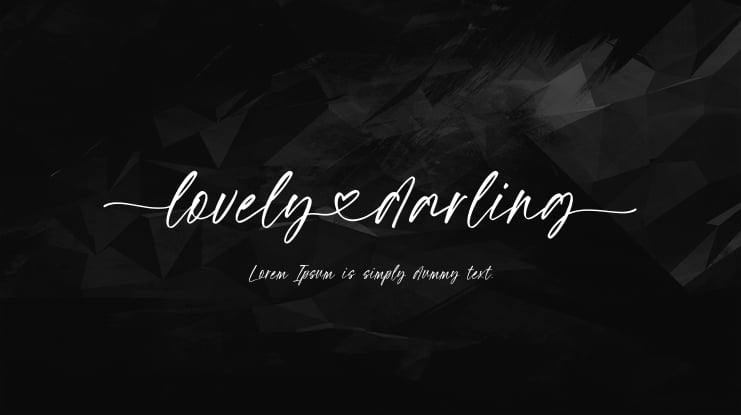 Lovely Darling Font