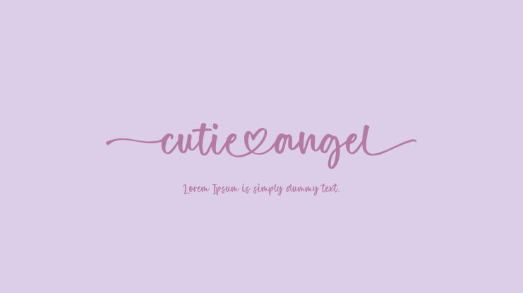 Cutie Angel Font