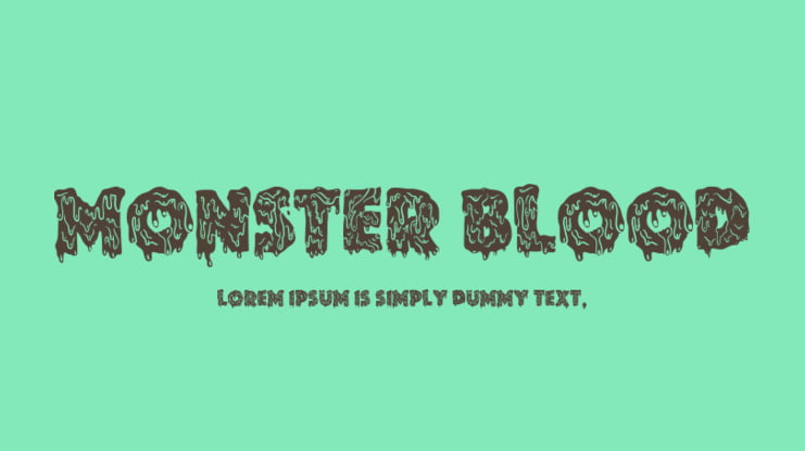 Monster blood Font