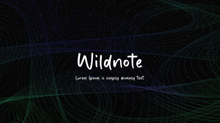 Wildnote Font