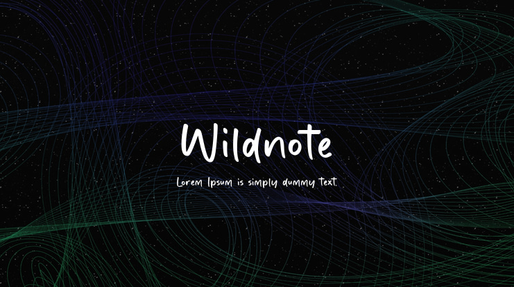 Wildnote Font