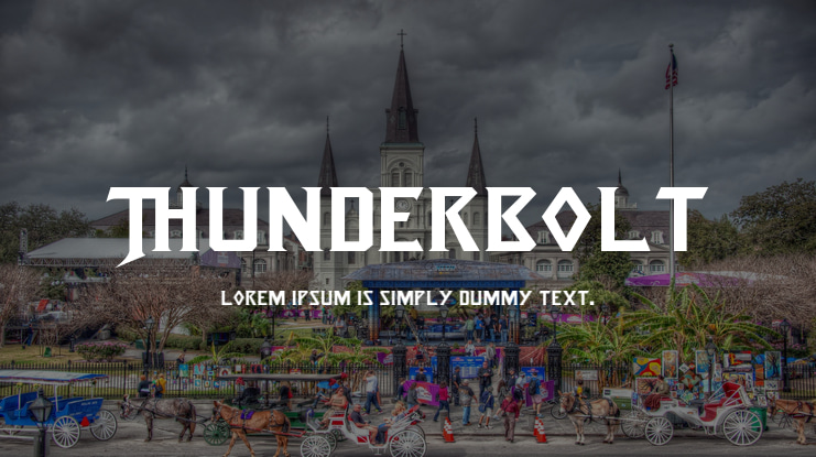 Thunderbolt Font