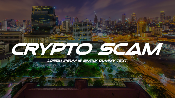 Crypto Scam Font