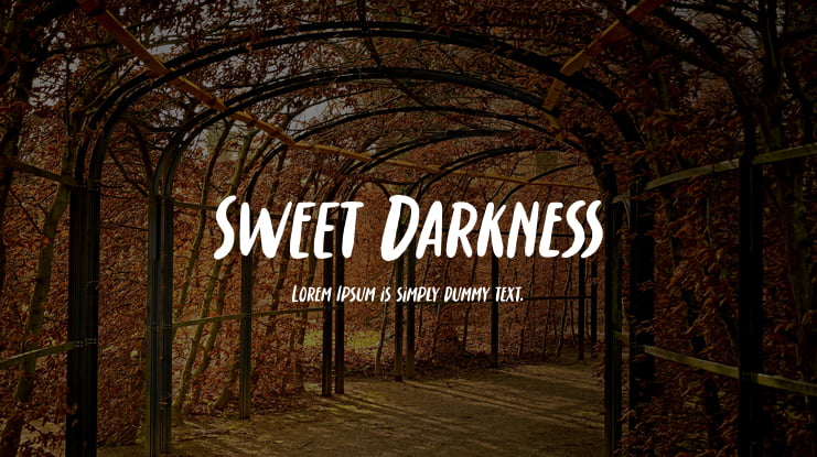 Sweet Darkness Font