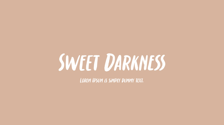 Sweet Darkness Font