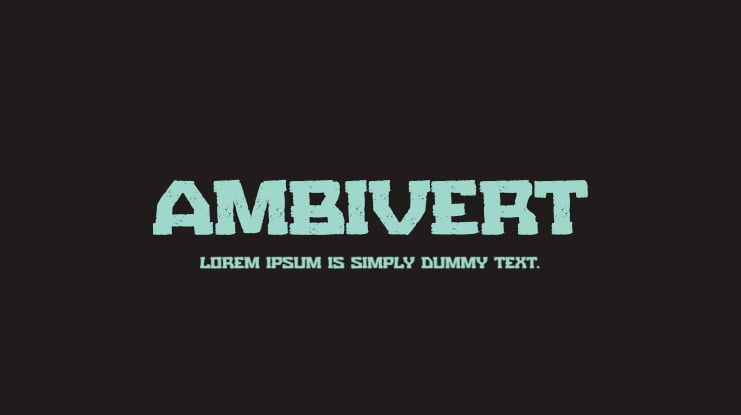 Ambivert Font