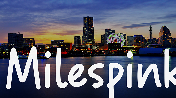 Milespink Font