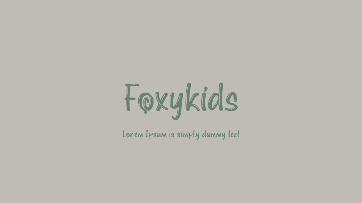 Foxykids Font