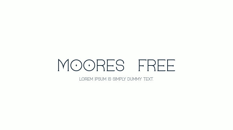Moores-free Font