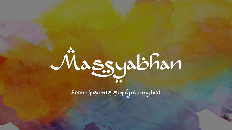 Massyabhan Font