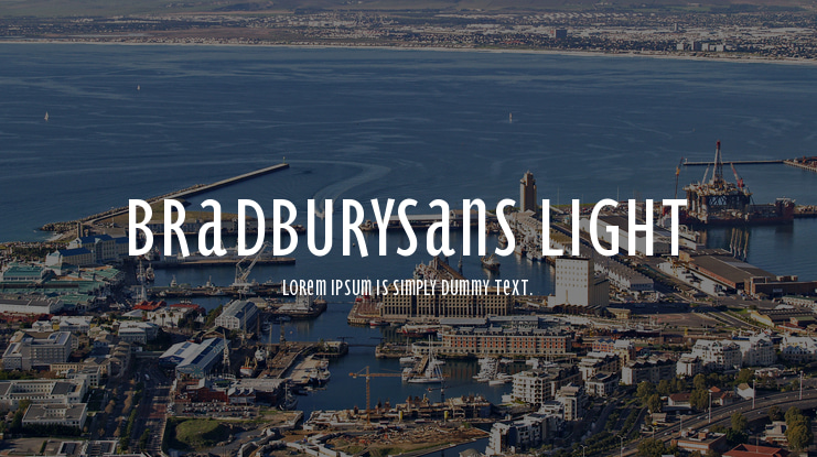 BradburySans Light Font