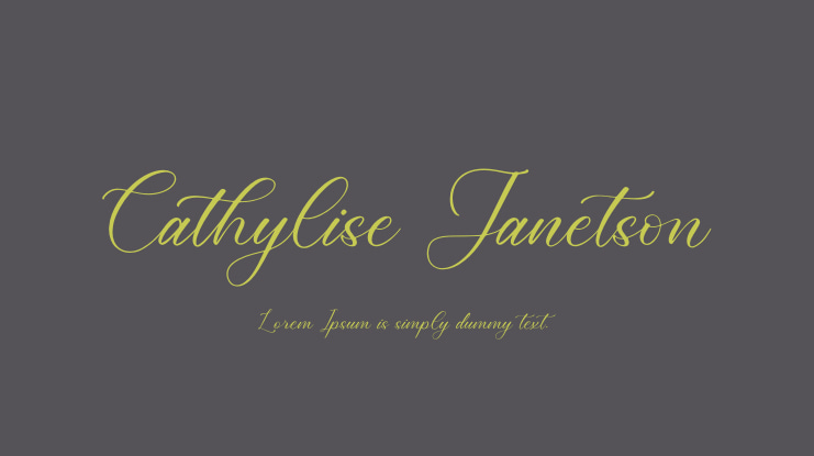 Cathylise Janetson Font