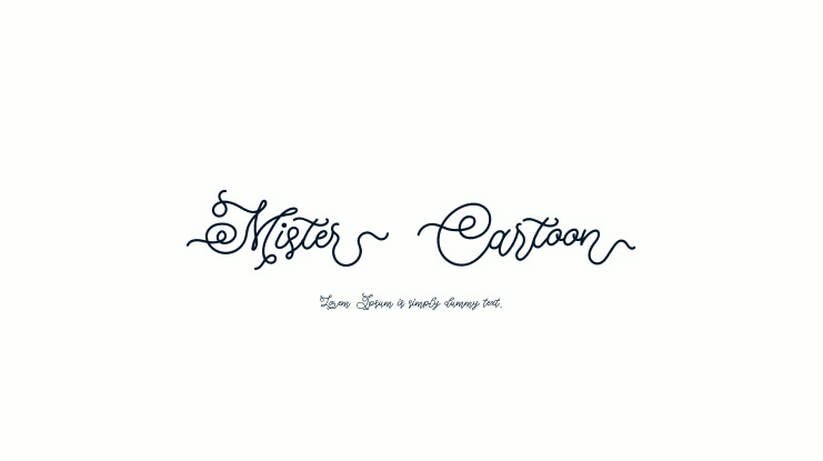 Mister Cartoon Font