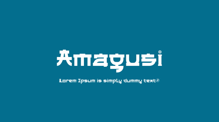 Amagusi Font