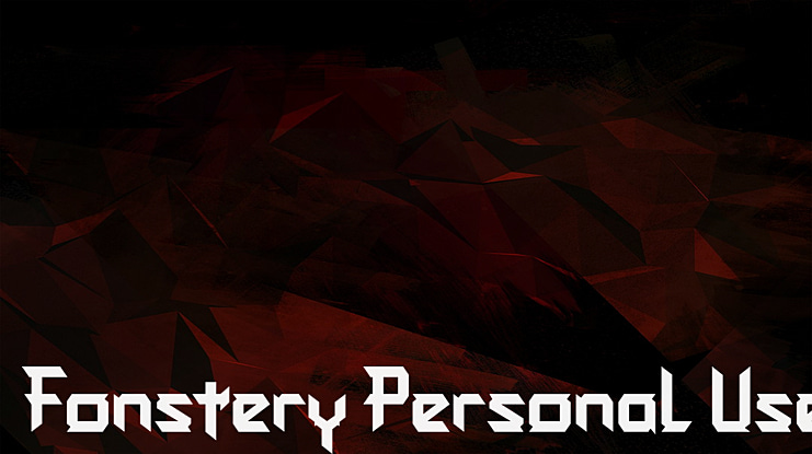 Fonstery Personal Use Font Family