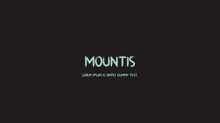 MOUNTIS Font Family