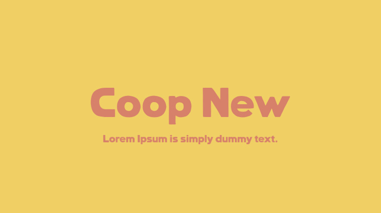 Coop New Font