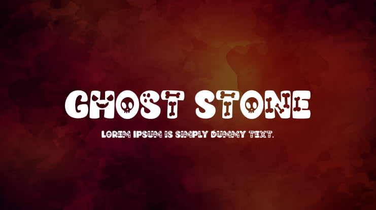Ghost Stone Font