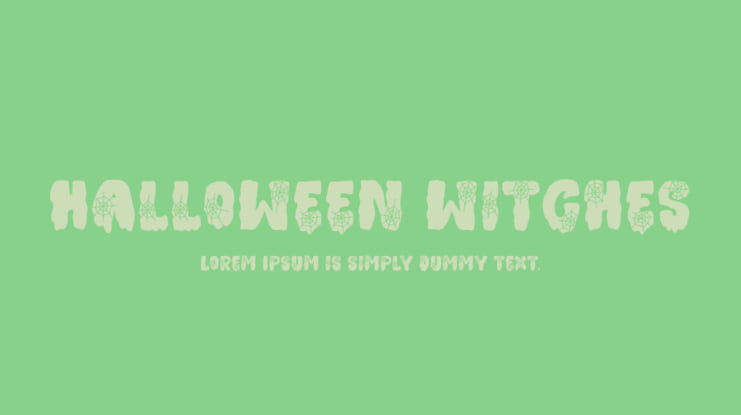 Halloween witches Font