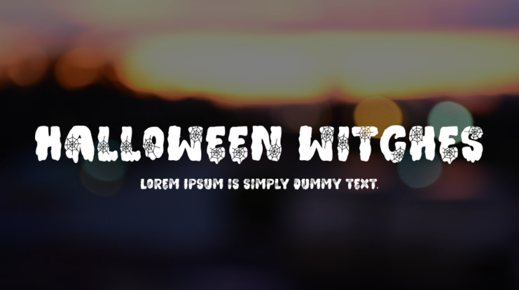 Halloween witches Font