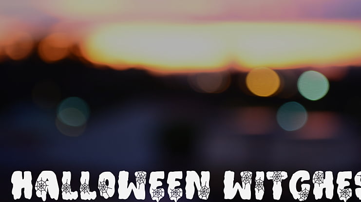 Halloween witches Font