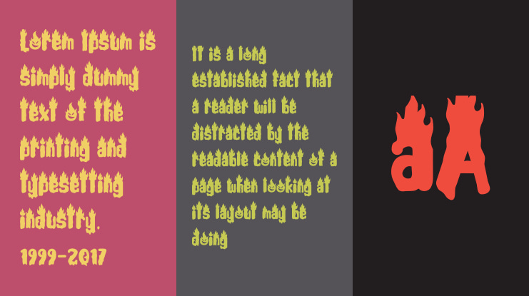 Ghost Flames - Personal Use Font