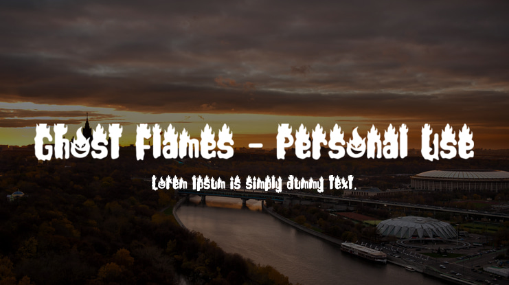 Ghost Flames - Personal Use Font